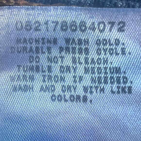 Levis Size 14P 34x28 515 Bootcut Stretch Jeans Mid-Rise 5-Pocket Dark Wash - Picture 12 of 13